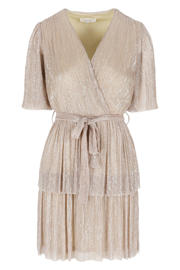 thumbnail: LOLALIZA korte jurk met lurex beige