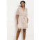 LOLALIZA korte jurk met lurex beige