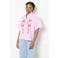 LOLALIZA gestreepte blouse lichtroze