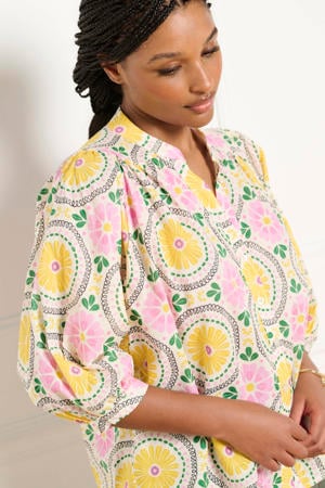 gebloemde blouse multi