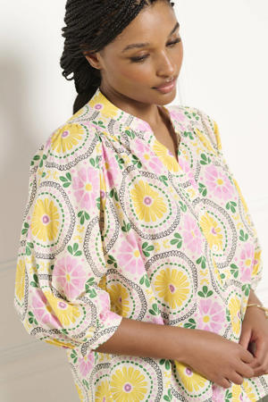 gebloemde blouse multi