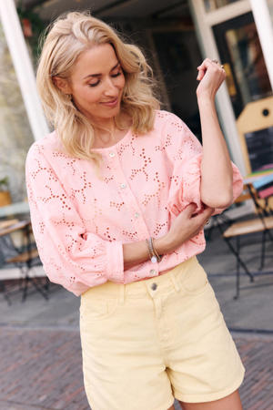 blouse broderie lichtroze