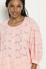 thumbnail: Sanny x LOLALIZA x Wehkamp blouse broderie lichtroze