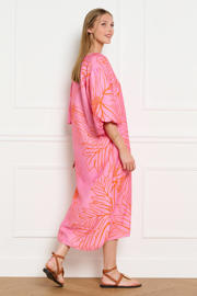 thumbnail: Sanny x LOLALIZA x Wehkamp maxi jurk met bloemen roze