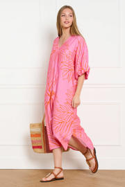thumbnail: Sanny x LOLALIZA x Wehkamp maxi jurk met bloemen roze