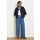 LOLALIZA wide leg regular waist broek medium blue denim