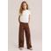 WE Fashion wide leg jeans met zebraprint - bruin