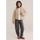 WE Fashion teddy winterjas - beige