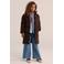 WE Fashion gewatteerde winterjas - donkerbruin
