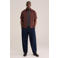 WE Fashion regular casual overhemd donkerbruin