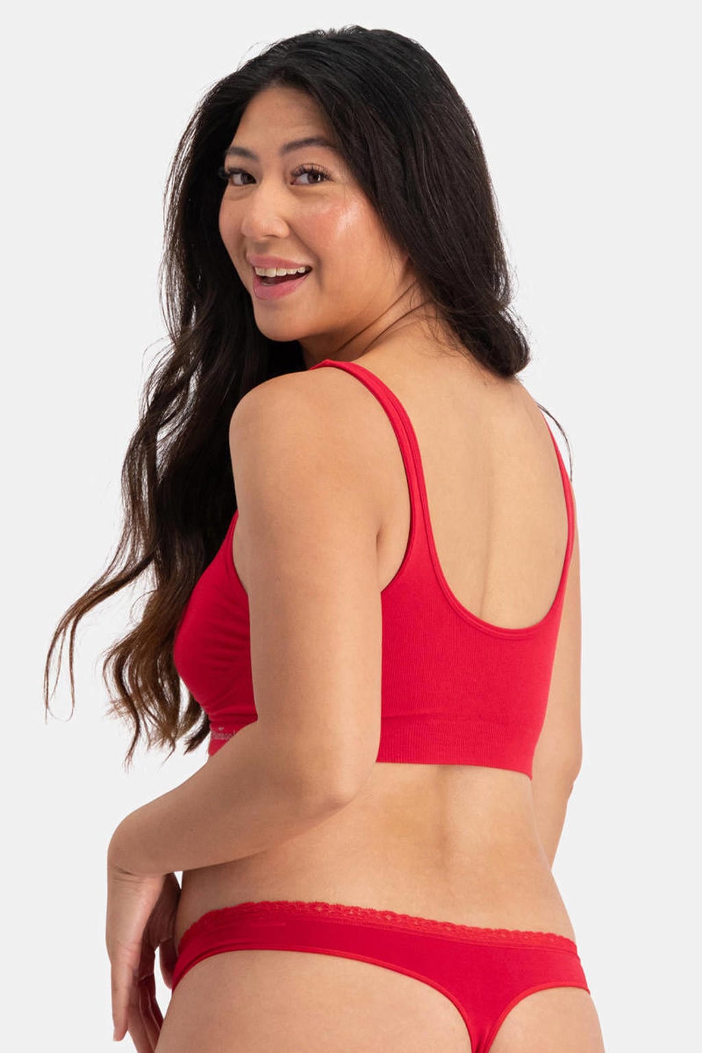 Bamboo Basics string Amber (set van 3) rood