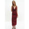 Mango gebloemde zomerjurk rood