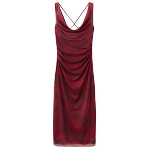 gebloemde zomerjurk rood