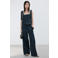 Mango wide leg jeans dark blue denim