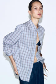 thumbnail: Mango wide leg jeans dark blue denim