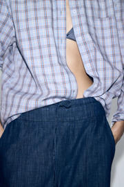 thumbnail: Mango wide leg jeans dark blue denim