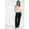 Mango straight regular waist broek zwart