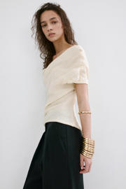 thumbnail: Mango straight regular waist broek zwart