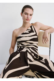 thumbnail: Mango top met zebraprint bruin