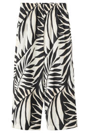 thumbnail: Mango wide leg regular waist broek zwart