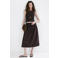 Mango cropped top donkerbruin