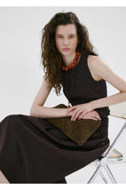 thumbnail: Mango cropped top donkerbruin