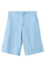 thumbnail: Mango regular waist jort light blue denim