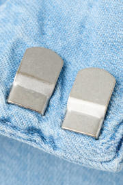 thumbnail: Mango regular waist jort light blue denim