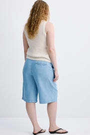 thumbnail: Mango regular waist jort light blue denim