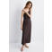 Mango one shoulder jurk bruin