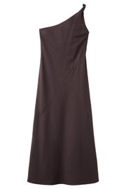 thumbnail: Mango one shoulder jurk bruin