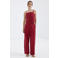 Mango mouwloze top rood