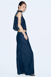 thumbnail: Mango top dark blue denim