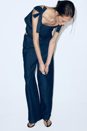 thumbnail: Mango top dark blue denim
