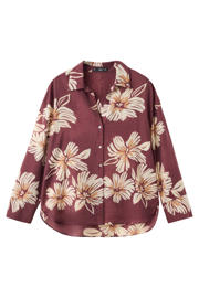 thumbnail: Mango gebloemde blouse donkerrood