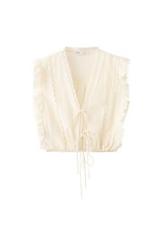 thumbnail: Mango top broderie beige