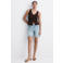 Mango slim regular waist short medium blue denim