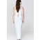 Mango linnen midi rok wit