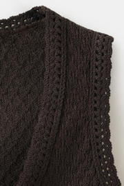 thumbnail: Mango gebreide gilet bruin