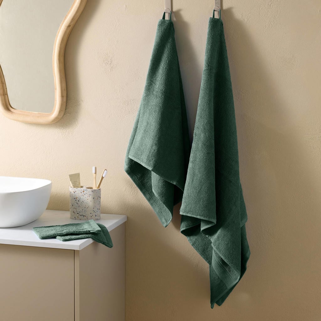 W handdoekenset 6-delig: 2 washandjes, 2 handdoeken 50x100 cm & 2 handdoeken 70x140 cm