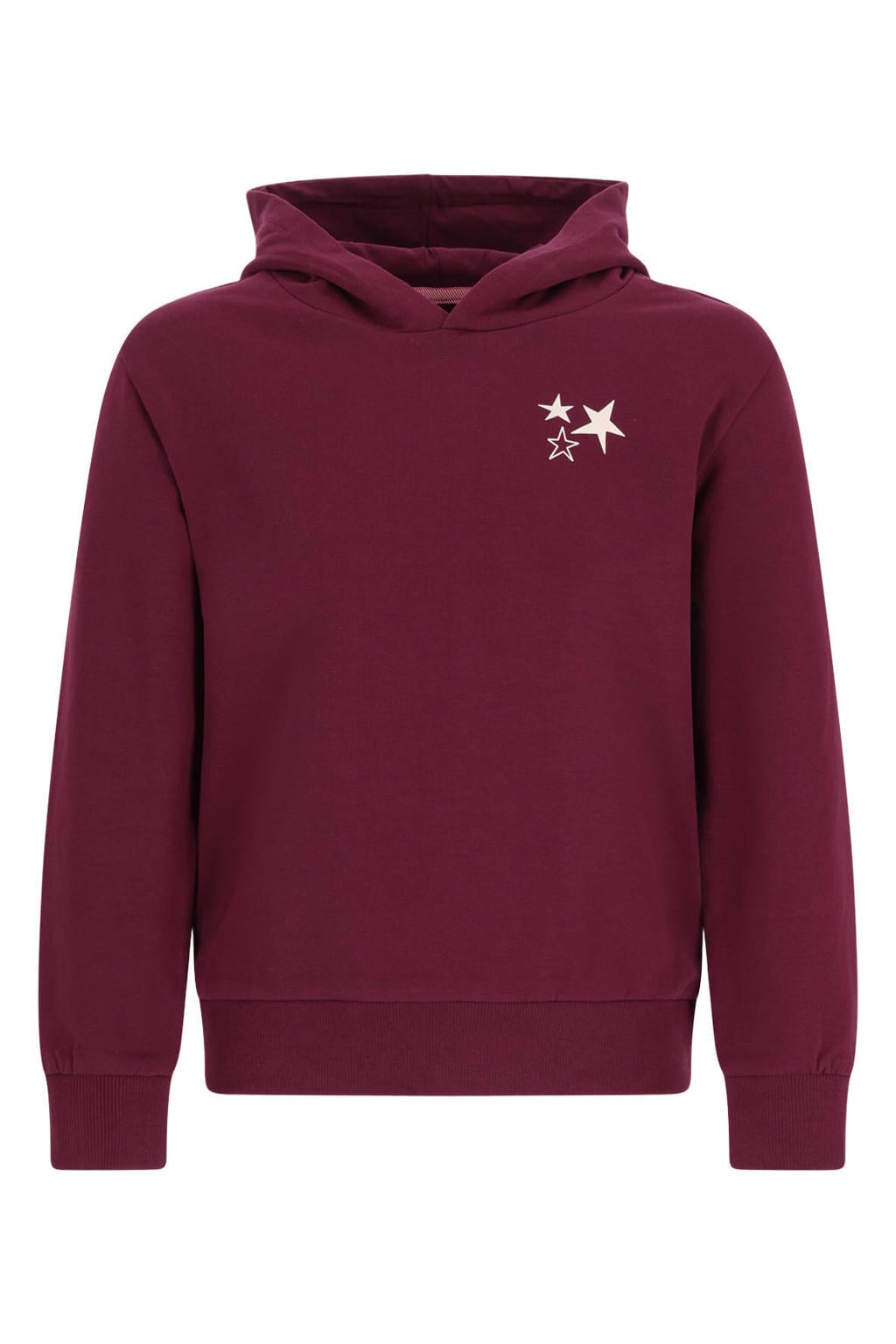 TYGO & vito hoodie met backprint - donkerrood