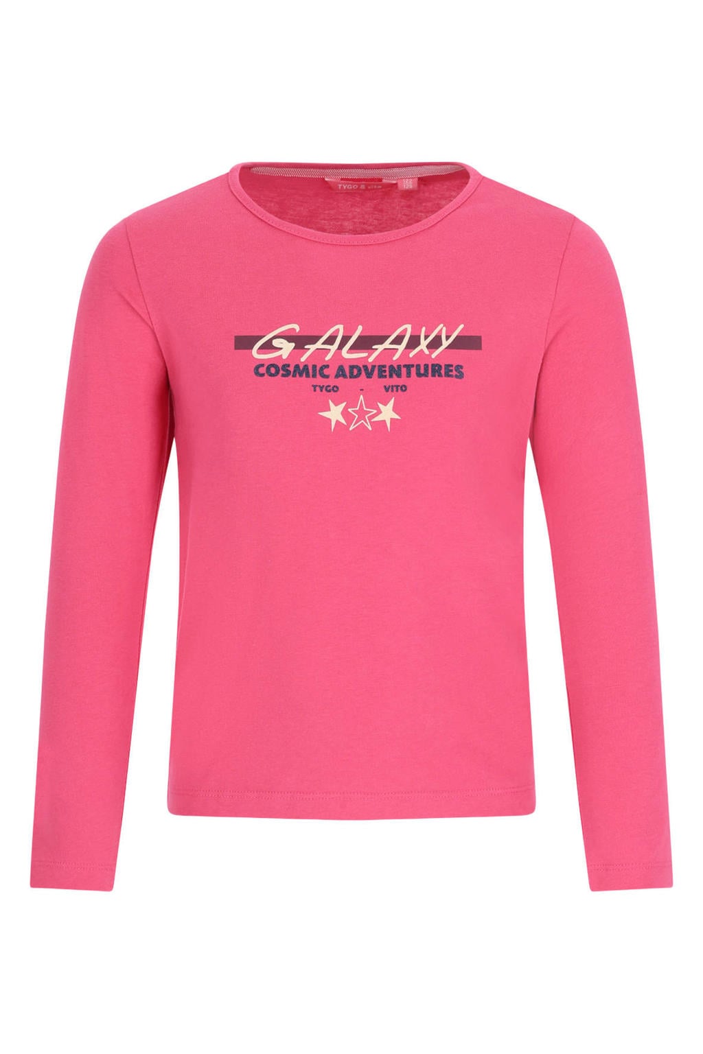 TYGO & vito longsleeve met print - felroze