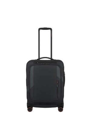 trolley Glazed 55 cm. Expandable zwart