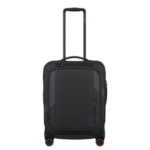 trolley Glazed 55 cm. Expandable zwart