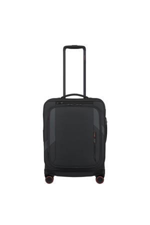 trolley Glazed 55 cm. Expandable zwart