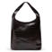 Manfield leren shopper donkerbruin
