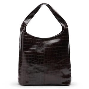 leren shopper donkerbruin