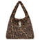 Steve Madden schoudertas met panterprint Bchateau bruin