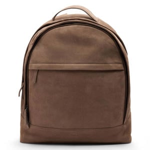 suede rugzak taupe