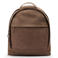 Manfield suede rugzak taupe